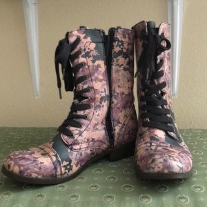 Target Floral Print Combat Boots 